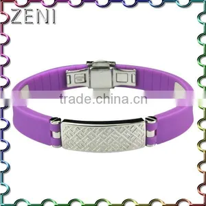 2016 Popular Magnetic Health Care Silicone Bracelet thumbnail-3