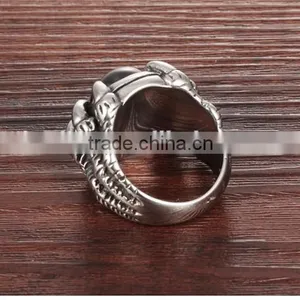 Fashionable Trend Claw Stainless Steel Jewelry Cubic Zirconia Zircon Ring for Men thumbnail-6