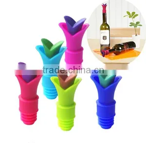 Unique Silicone Wine Bottle Stopper Colorful Wine Stopper thumbnail-1