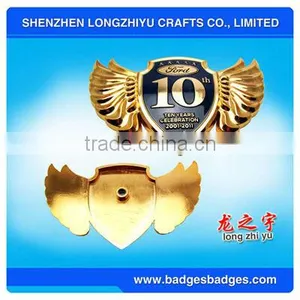 Car Badges Auto Emblems With Gold Wings thumbnail-1
