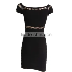 OEM Service Wholesale Sexy Mesh Women Working Long Dresses thumbnail-3