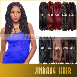 Janet Collection 2X Havana Mambo Twist Synthetic Dreadlocs New Premium Faux Locs Braids Crochet Twist Braid Hair Dreadlocks thumbnail-1