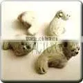 Ceramic Small Animal Shape Bead - Cute Little White Seal thumbnail-1