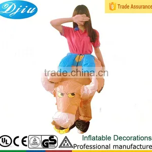 DJ-CO-110 INFLATABLE BULL RIDER ADULT FANCY DRESS COSTUME COWBOY NIGHT OUTFIT thumbnail-1