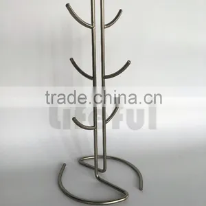 Euro Mug Holder, Large, Satin Nickel thumbnail-1