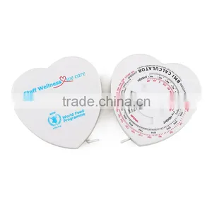 1.5meters Custom Logo Printed Water Proof Flexible Body Fitness Plastic Bmi Calculator Measuring Tape thumbnail-4