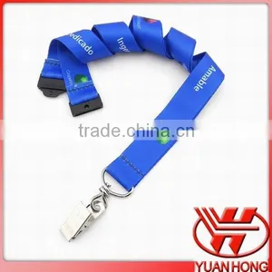 2.5cm Flat Polyester Lanyard With Bull Dog Clip thumbnail-1