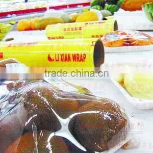 Clear Pvc Food Cling Film Wrap Roll Food Grade Plastic Wrap Film thumbnail-3