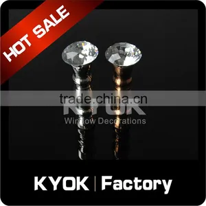 KYOK Crystal Cutain Wall Hooks ,elegrant Window Decoratitive Curtain Hook,curtain Hooks Wholesale thumbnail-1