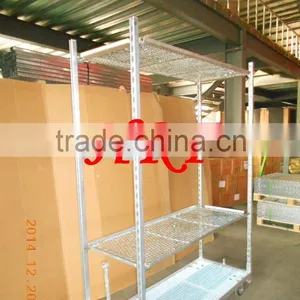 Display Flower Trolley.Display Cart.Plants Trolley. Mesh Cart .Steel Roll Trolley Garden Tool Cart Steel Rolling Trolley Tool thumbnail-5