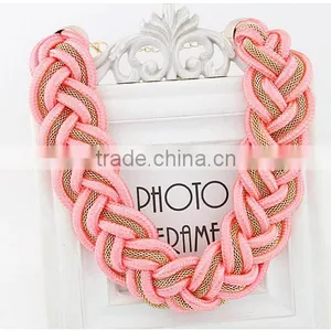 Jewelry China Top Sale Latest Korean Fashion All-match Exquisite Alloy Fluorescence Rope Chain Necklace in Stock thumbnail-1