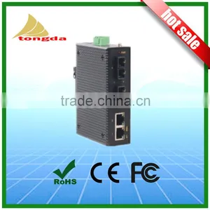 4 Port Din-mount 100Base Hardened Unmanaged Industrial Network Switch thumbnail-1