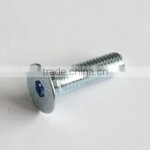 DIN7991 Blue White Zinc Hexagon Socket Countersunk Head Screws thumbnail-1