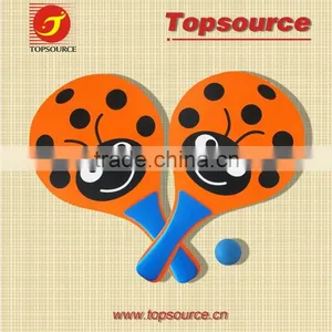 Mini Cheap Wooden School Kids Tennis Beach Racket Set for Promotion thumbnail-1
