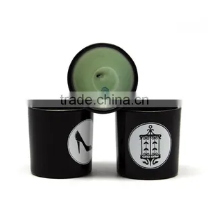 Wholesale Customized Round Black Glass Candle Jar thumbnail-4