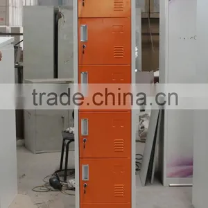 Solid Metal Six Tier Narrow Cloth Cabinet thumbnail-2