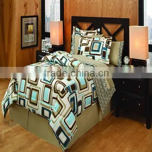 100% Polyester 8pcs Yarn Dyed Comforter Set thumbnail-5