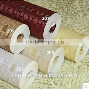 Chinese Classical Waterproof Construction and Decoration Cheap Modern Wallpaper thumbnail-1