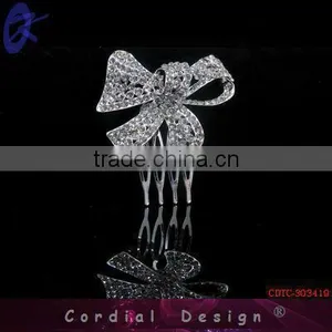 2014 Fashion Jewelry Tiara Crown Rhinestone Hair Comb Jewelry Accessory For Bridal thumbnail-1