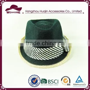 China Manufacturer Short Brim Fedora Hat, Custom Fedora Hat thumbnail-2