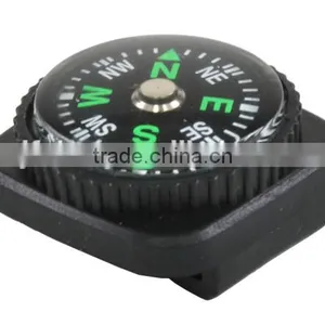 Black Plastic Compass for Paracord Survival Bracelet, Outdoor Camping Tools Compass thumbnail-1