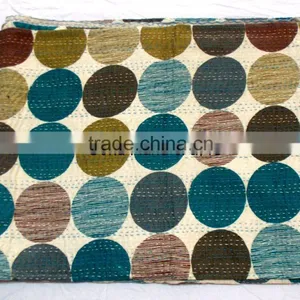 Kantha Queen Quilt Kantha Blanket Queen Bed Cover Queen Blanket Indian Bedspread Queen Kantha Bedspread Bohemian Bedding Kantha thumbnail-1