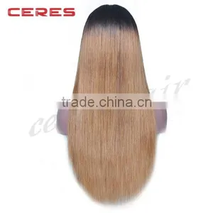 Express Ombre Long Hair Wig Cheap Heavy Density Full Silk Base Wig thumbnail-2