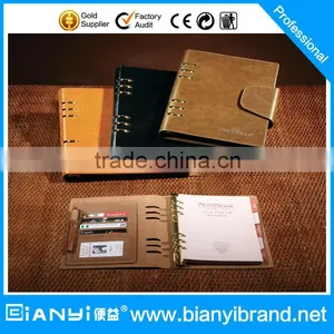 2016 Excellent Handmade PU Leather Custom Paper Notebook thumbnail-1