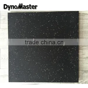 Crossfit Rubber Floor Gym Tile / Factory EPDM Flecks Rubber Floor Tile/rubber Tile for Gym thumbnail-4