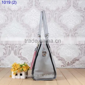 Antique Style Pure Color Handbag Shoulder Bag Tote Bag thumbnail-2