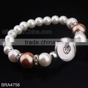 2015 New Product Snap Button Jewelry Glass Bead Bracelet Patterns thumbnail-6