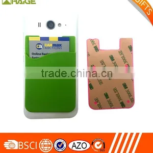 Silicone Adhesive Smart Phone Wallet, Card Holder Stick on Phone thumbnail-1