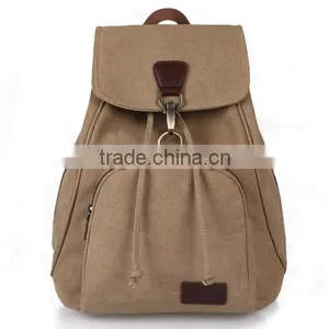 Hot Selling Custom Canvas Drawstring Backpack Bag thumbnail-1
