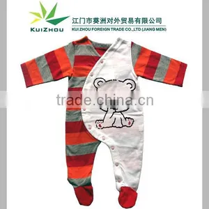 100% Cotton Long Sleeve Romper Babywear thumbnail-1