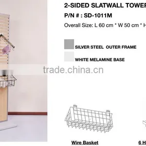 2-sided Slatwall Shelf and Garment Display Rack thumbnail-2