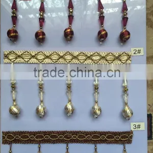 [YZLACE] Tassels Lace Curtains Wholesale 10094 thumbnail-1