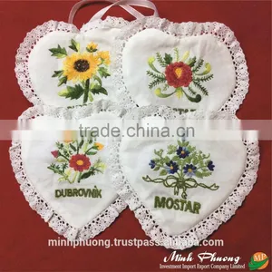 Size 10x10 cm Sunflower Hand Embroidery Fragrant Bag With High Quality thumbnail-3