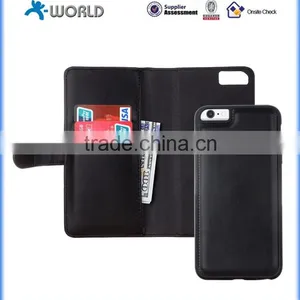 Leather Wallet Case Cover With Detachable Magnetic Hard Case For IPhone 6S thumbnail-6