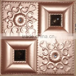 TV Setting Wall of Soft Package PVC Floor Decoration Materials thumbnail-4