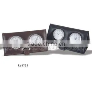 Leather Travel Clock thumbnail-1