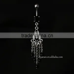 Stainless Steel Body Jewelry Dangling Pearl Beads Sterilized Body Jewelry Piercing thumbnail-3