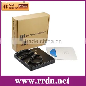 USB 2.0 External Slim DVD Burner, 8X DVD+/-R, 8X DVD+RW thumbnail-1