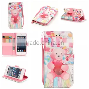 New Design 3 In1 Shockproof pu Leather Phone Case for Ipod Touch 5 6 thumbnail-1
