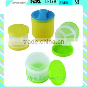 Foodgrade Bpa Free Plastic Single Extra Swist Storage Box for Supplements and Pill thumbnail-1