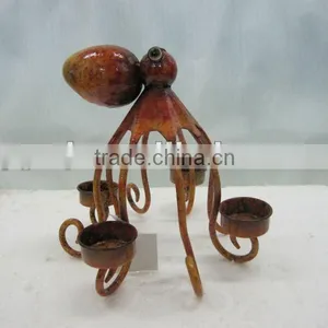 Metal Sepia With Candle Holder thumbnail-1