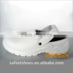 EN ISO 20345 Micro Fiber Material Steel Toe Cap Protection Esd White Shoes Lab Shoes Pure White Shoes Manufacturer SA-6122 thumbnail-1