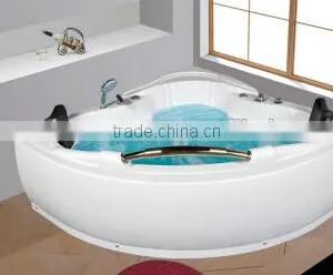 China Supplier Bathroom Corner Whirlpool Bath Tub CE Two People Indoor Whirlpool Massage Bathtub 1500 thumbnail-1