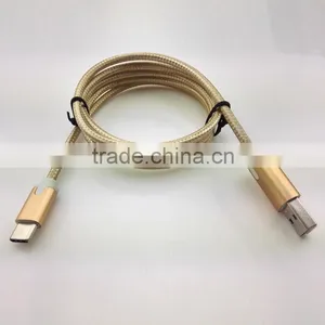 New Products 2016 Nylon Braided Cable USB Charging Cable 2 in 1 USB Cable for Smartphone thumbnail-3