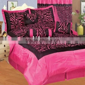 7Pcs Flocking Comforter Set thumbnail-1
