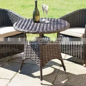 Modern Design Table Outdoor Rattan Dinner Table Set in Patio thumbnail-1